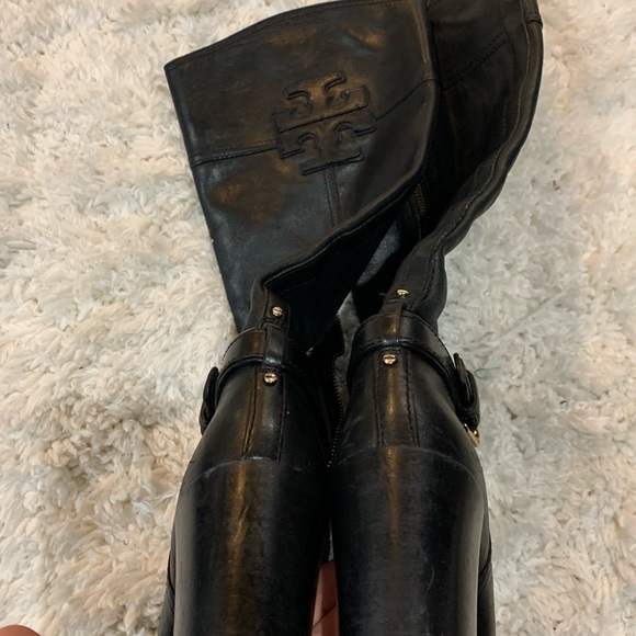 Tory Burch Blaire Mid-Heel Riding Boots - Picture 6 of 8